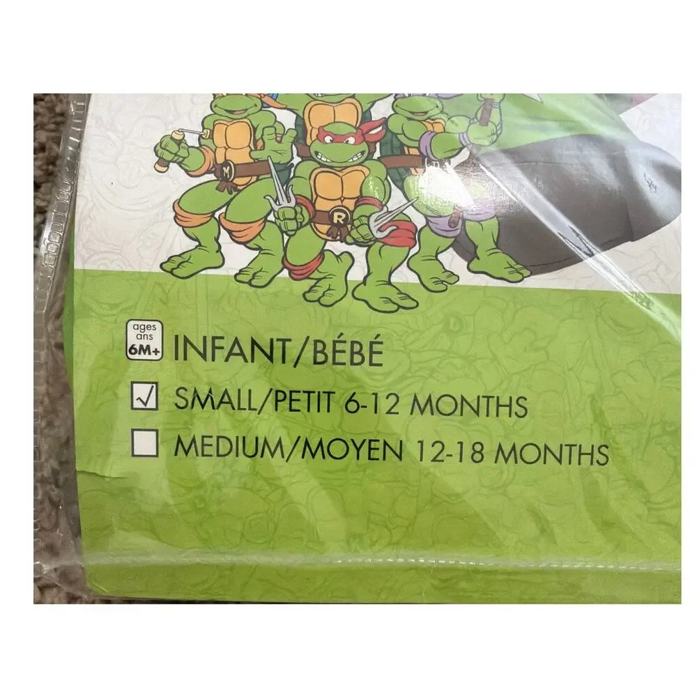 TMNT Raphael Costume Ninja Turtles Halloween Jumpsuit InSpirit NEW Size 6-12 MTH